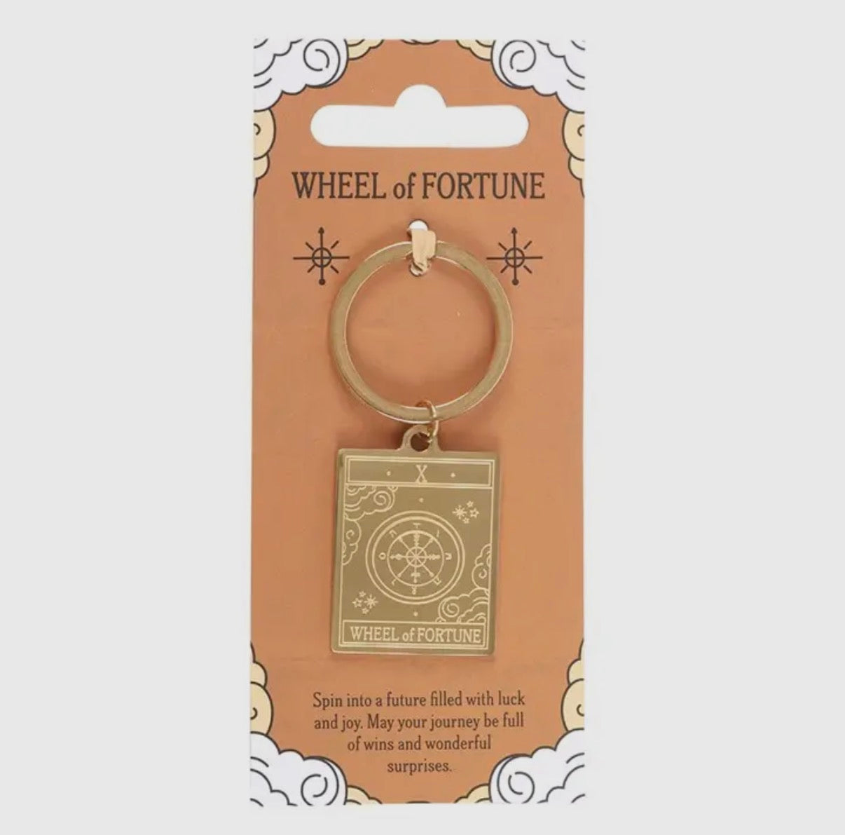 Wheel of Fortune Tarot Card Keyring