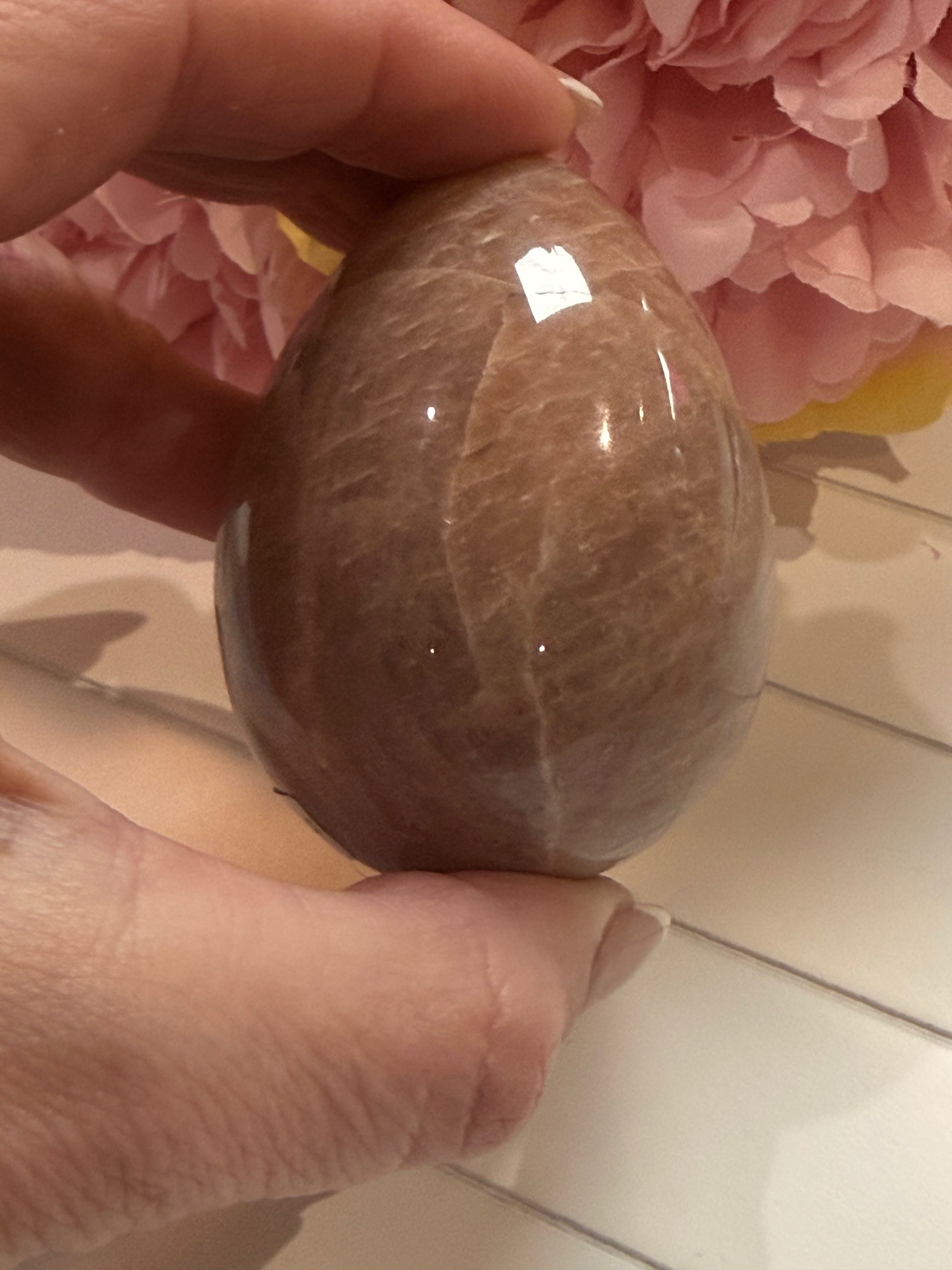 Natural Moonstone Egg